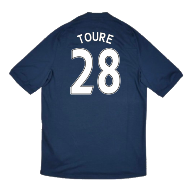 Authentic 2010-2011 Manchester City Premier League Away Kit (Toure 28)