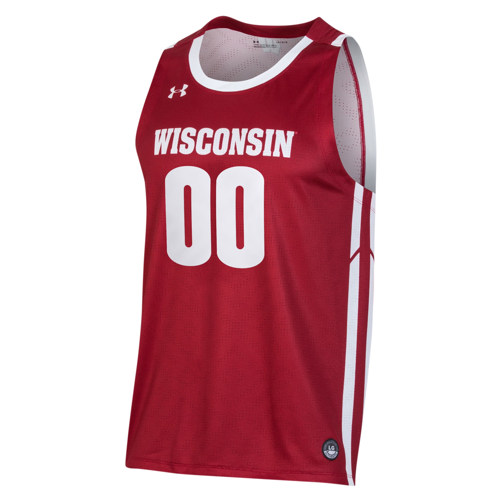 [DDG] Wisconsin Badgers Custom Alternate Basketball Jersey - Red