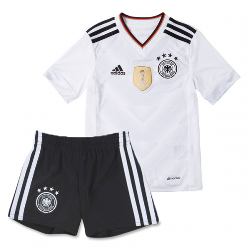 Kids Germany Home 2017 Soccer KitShirtShorts - Official Replica 19788