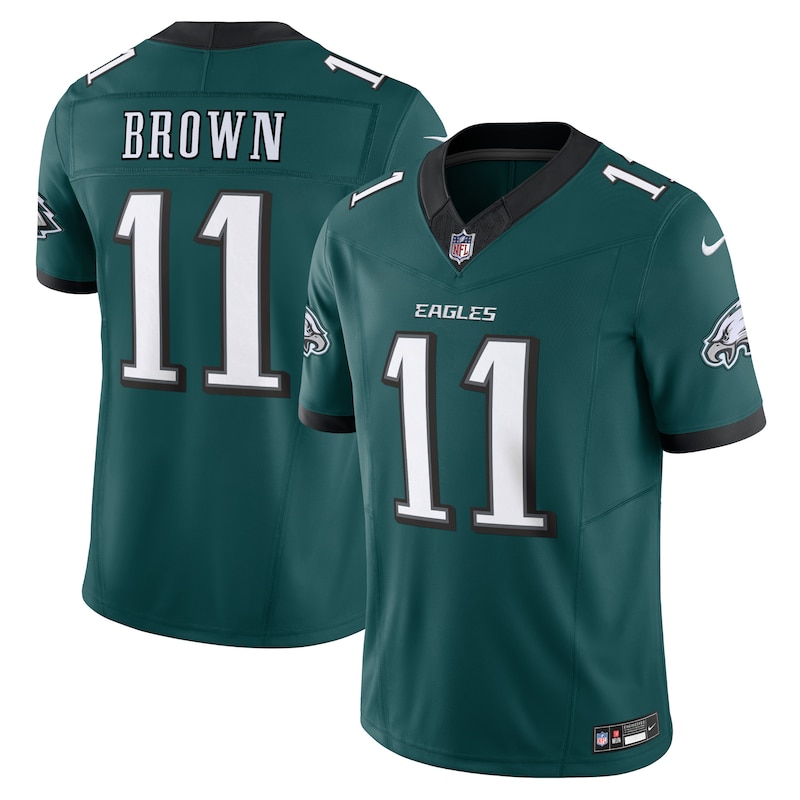 None A.J. Brown PHI Eagles Retro Premium Jersey Game Day Wear