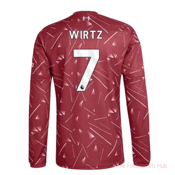 Liverpool 2026-2027 Long Sleeve Home Shirt (Kids) (Wirtz 7)