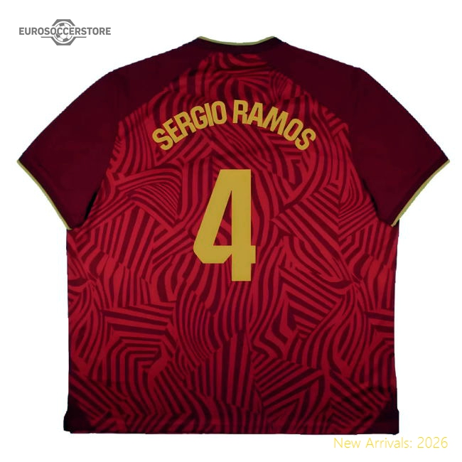 Match-ready Away Sevilla Sergio Ramos Jersey 2023-2024 Quick-dry
