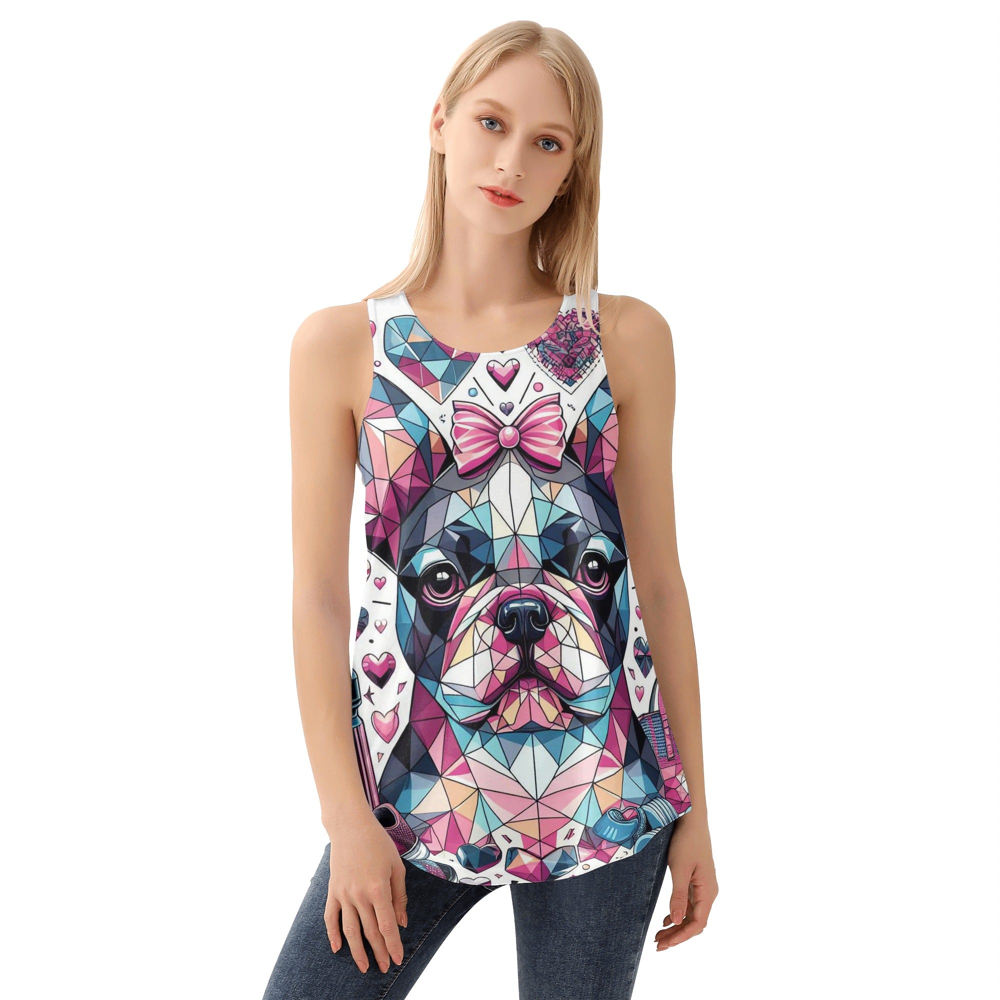 Durable Roxy - Non-slip Women Tank Tops For French Bulldogs
