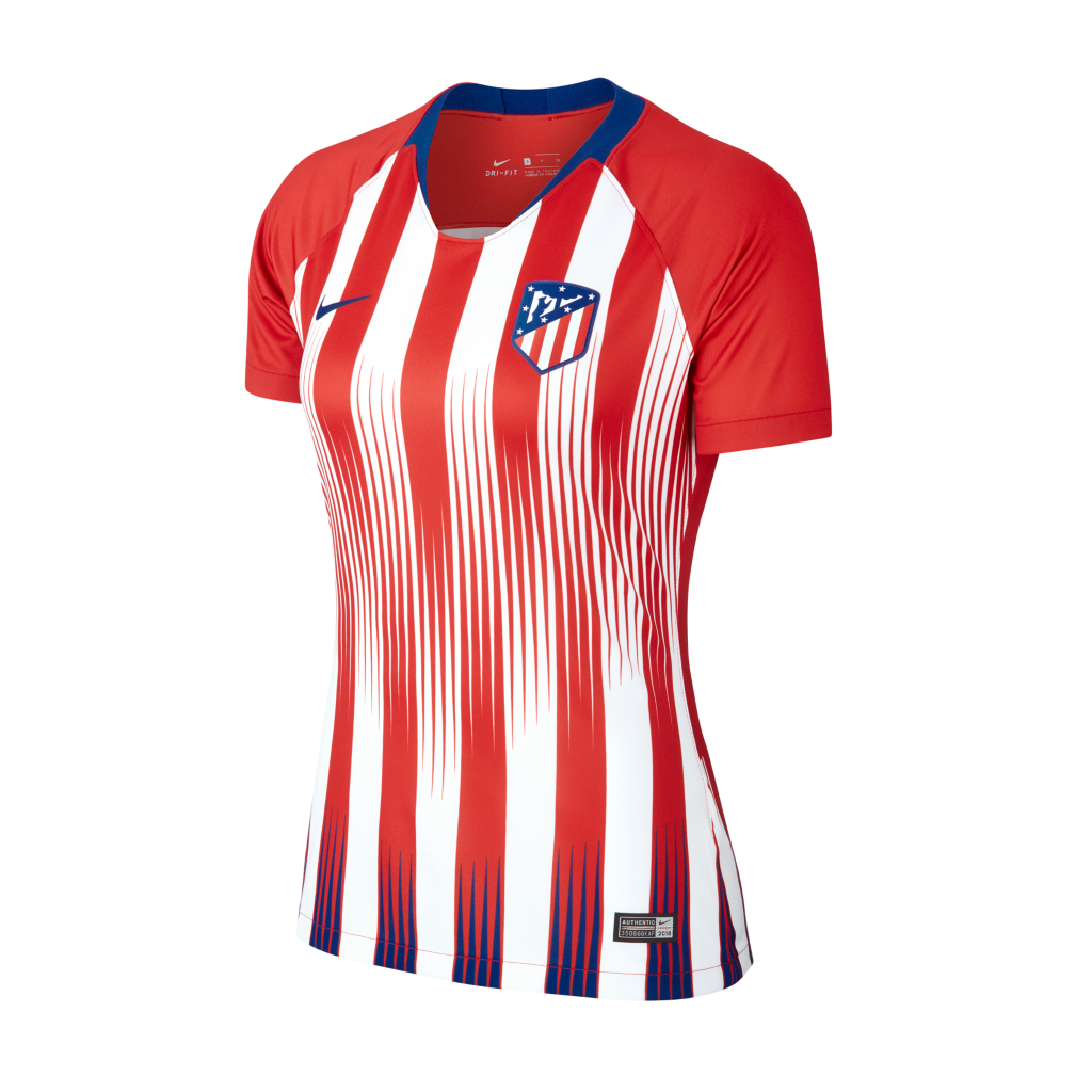 Atletico Madrid Home 201819 Women Soccer Jersey Shirt - Official