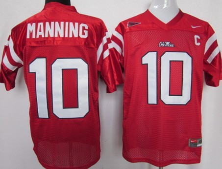 Men's None #10 Eli Manning Red 2024 official high quality Jersey