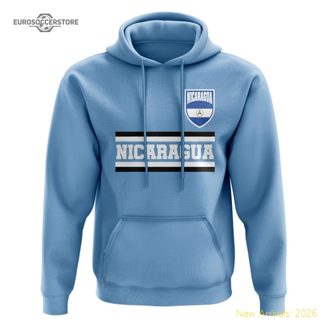 Nicaragua Core Football Country Hoody (Sky)