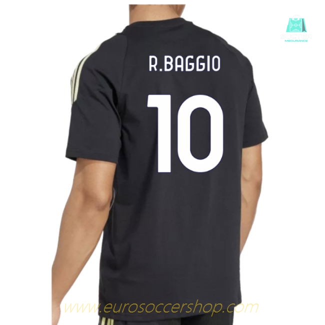 2025-2026 Juventus Training Tee (Black) (R.Baggio 10)