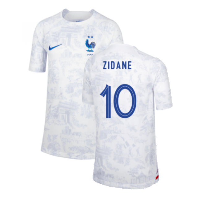 Kids Zidane 10 France Football Team Limited Find Away Unique Shirt