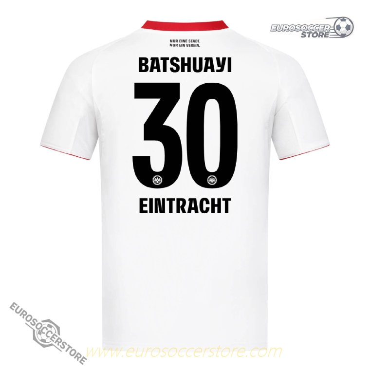 Eintracht Frankfurt 25-26 Season Away Jersey, Featuring BATSHUAYI with Number 30