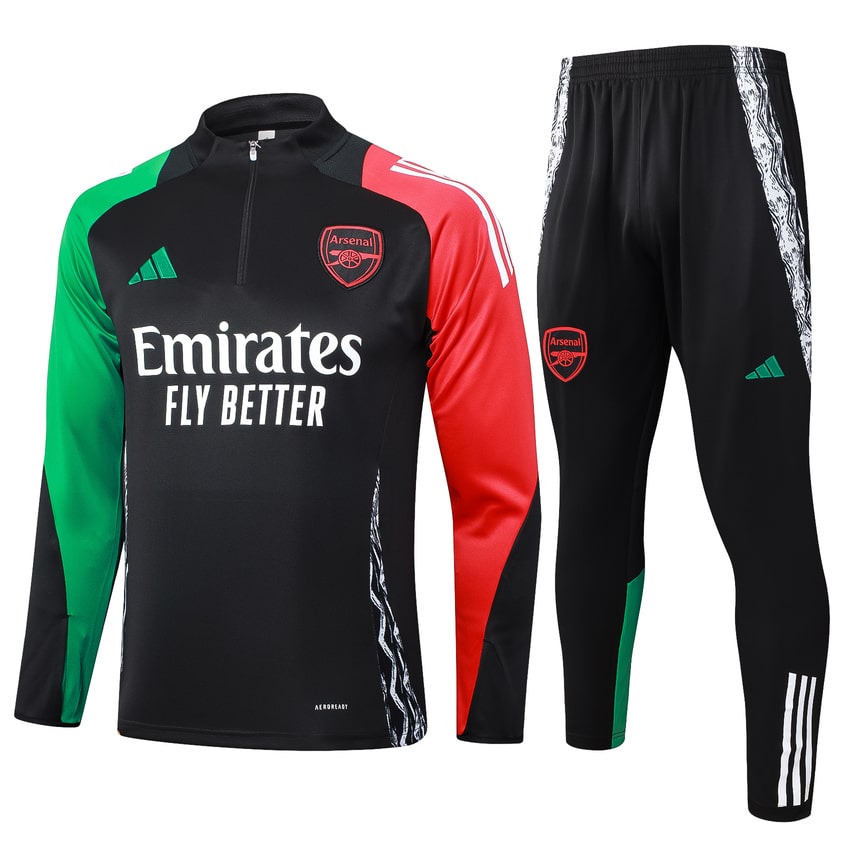 Arsenal Training Tracksuit 2024 2025 Dark Black