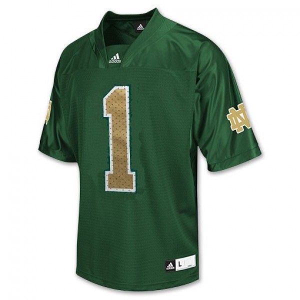 Men College Football Power #1 Green Men Green Authentic Jersey