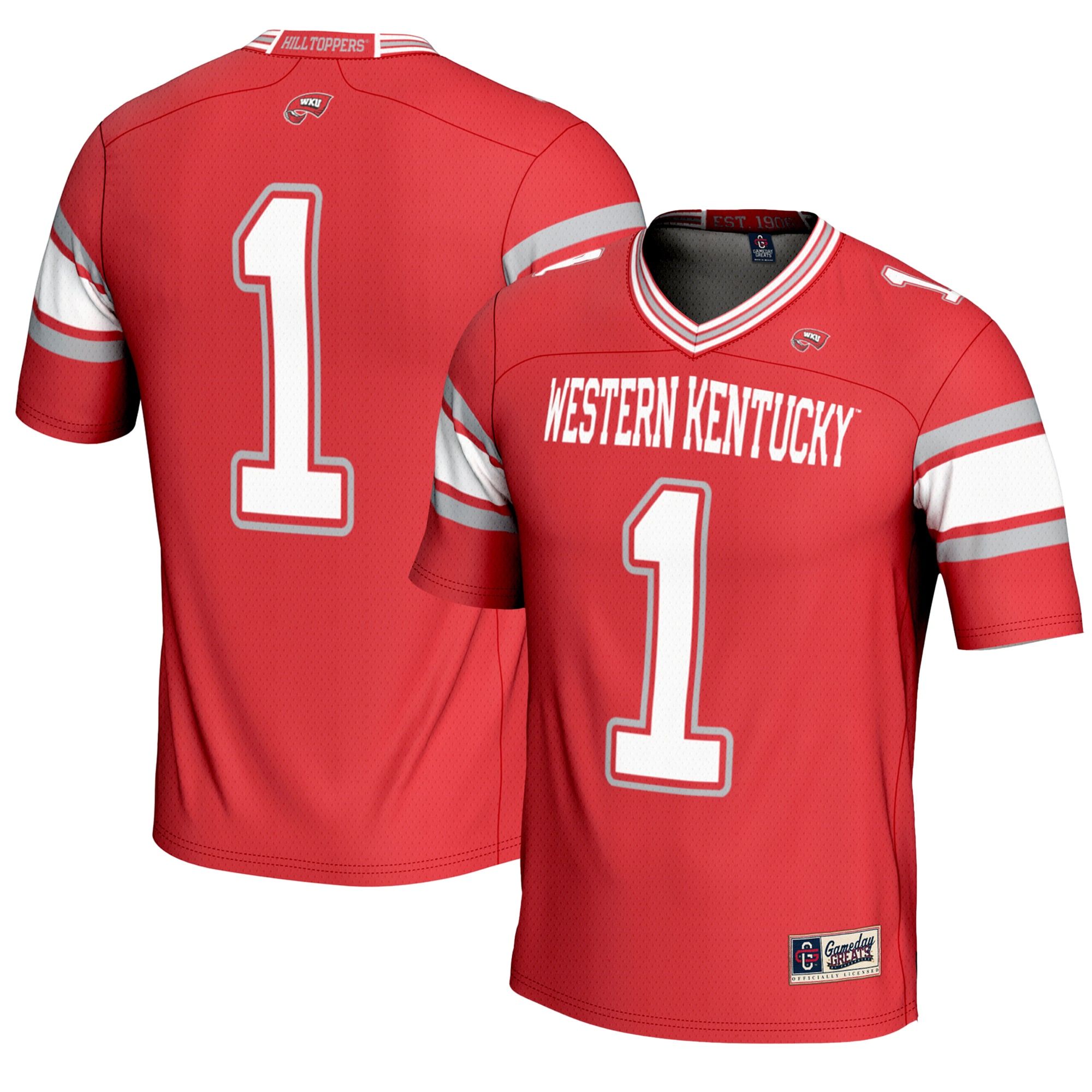 [NJP] Women's Western Kentucky Hilltoppers GameDay Greats Endzone Football Jersey - Red