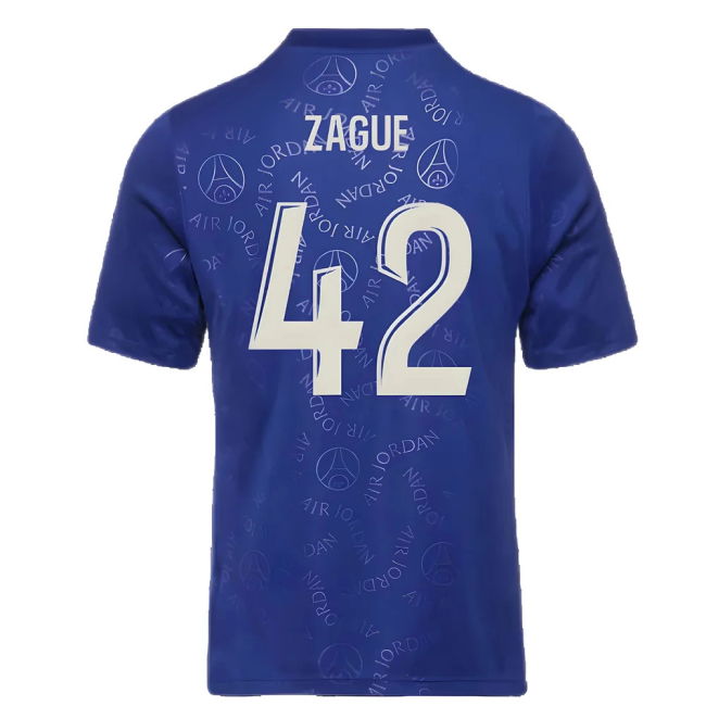 Faithful Psg Psg Academy Pro Fourth Pre Match Top Blue Zague #42 U...
