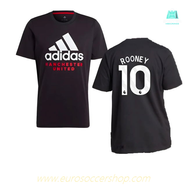 2023-2024 Man Utd DNA Graphic Tee (Black) (Rooney 10)