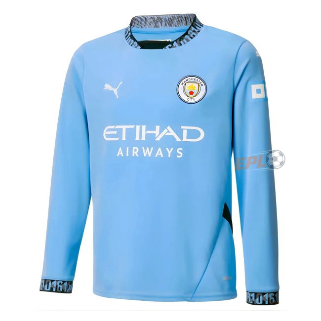 2024-20 Man City Soccer Jerseys original Home Shirt - Kids
