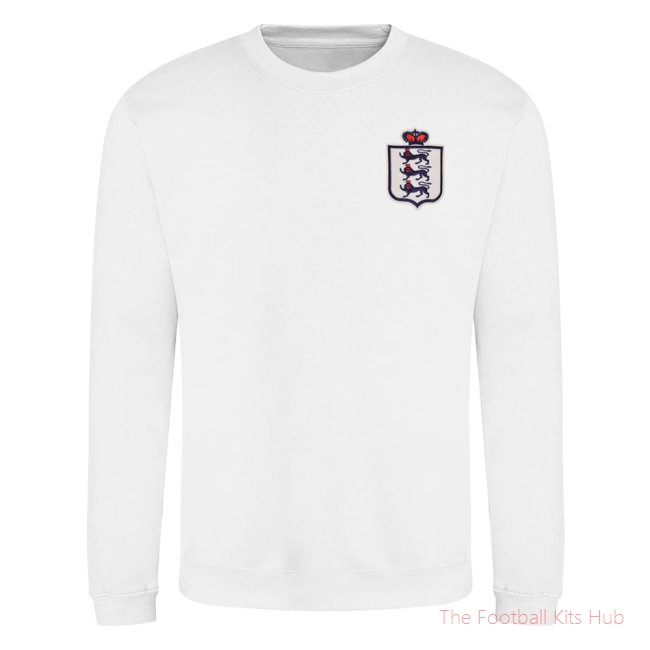 Men England National Team Sweatshirt (White) UEFA Euro