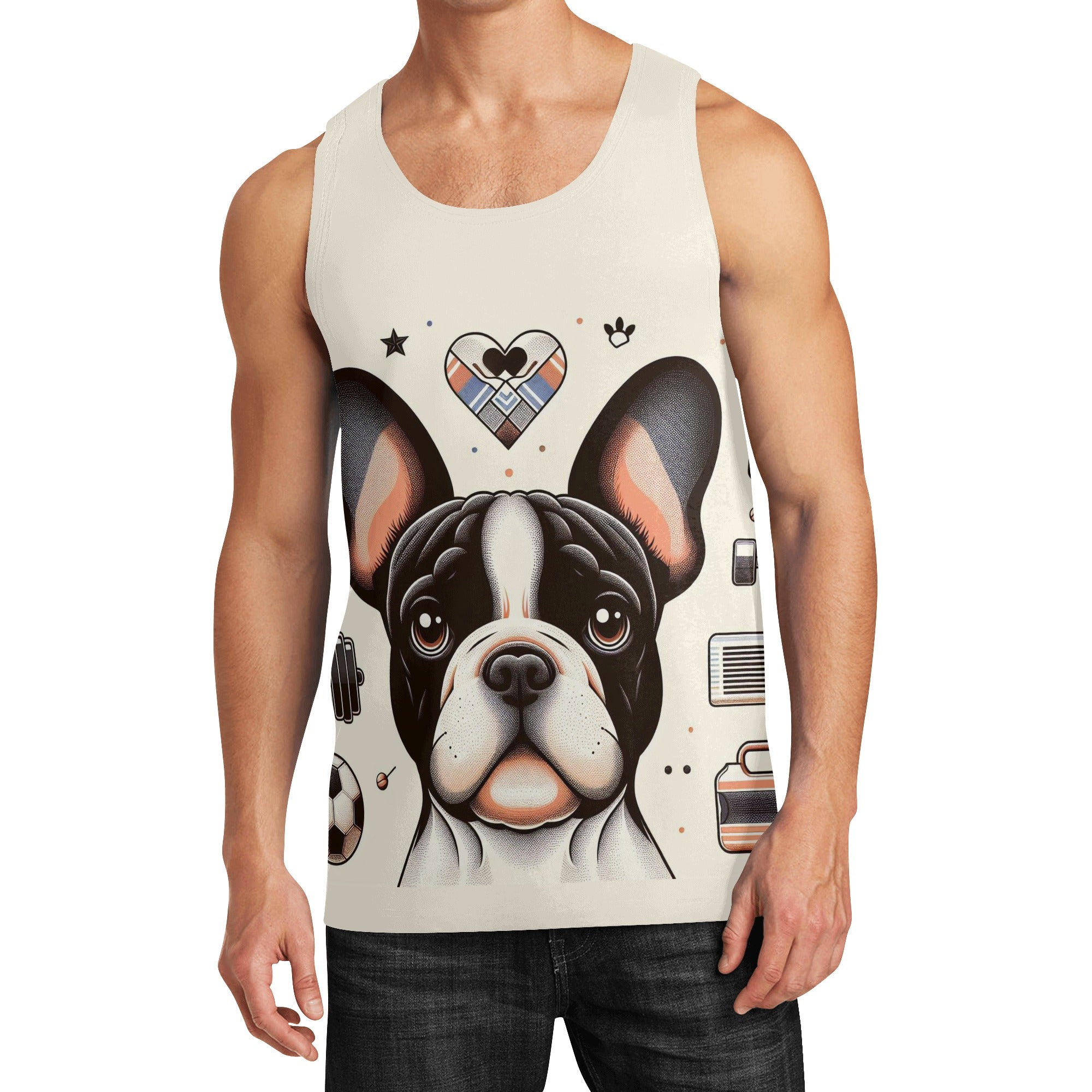 Moose - Breed-specific Men Tank Tops Winter Wear | Safe For Paws