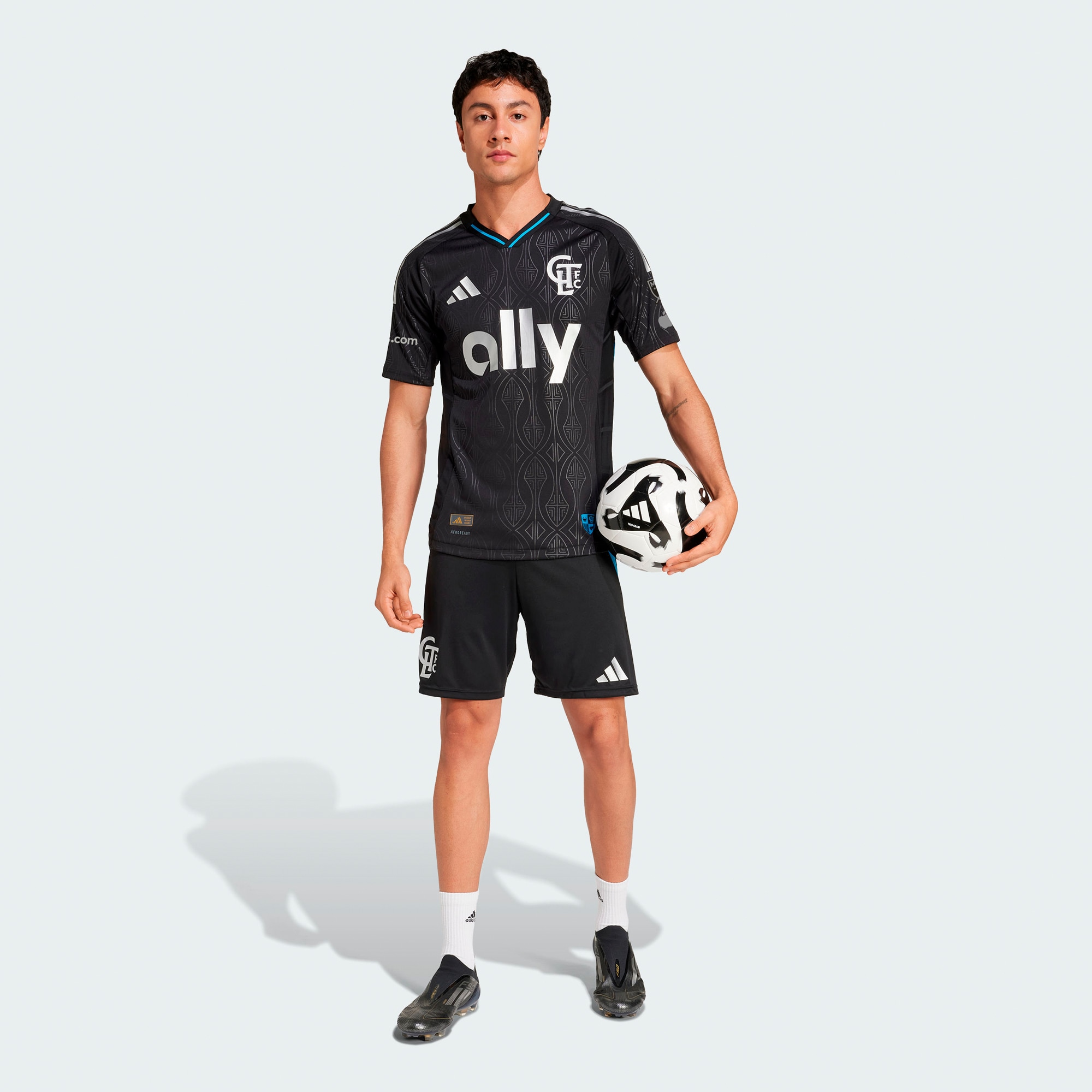 [JED] Charlotte FC 2025 Fortress Kit Authentic Jersey - Black