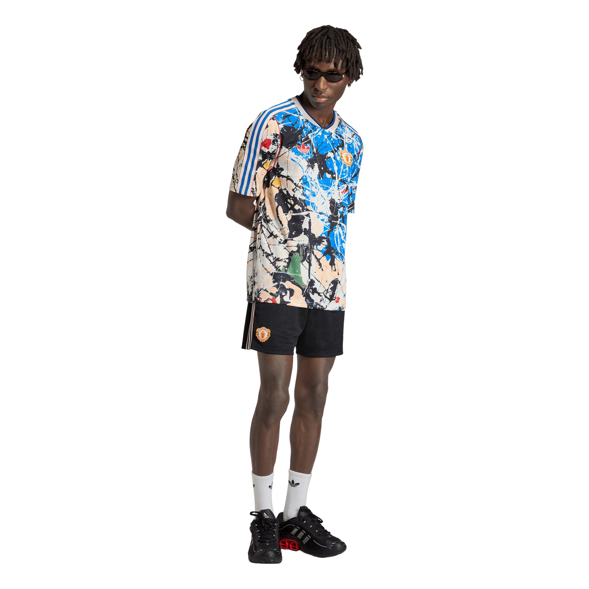 [SJH] Manchester United X Stone Roses Replica Jersey - Blue