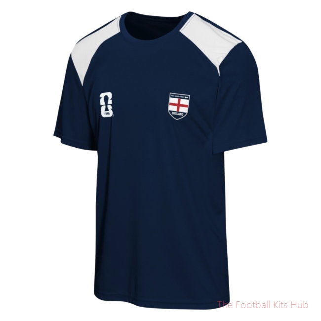 England National Team 2026 FIFA World Cup ™ T Shirt (Navy) Kids (Quansah 26)