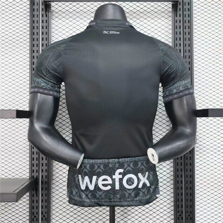 AC Milan 2425 Black Shirt Authentic Version - Official Replica 9266