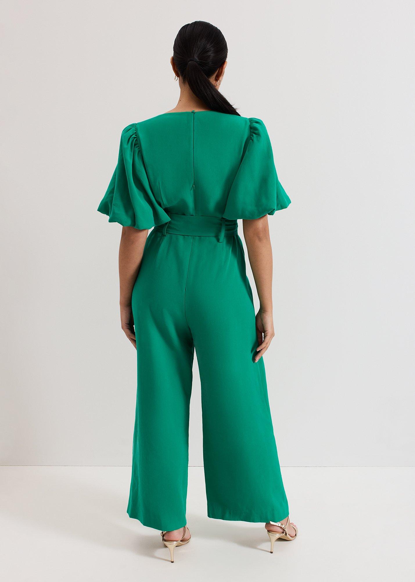 Petite Margot Puff Sleeve Jumpsuit