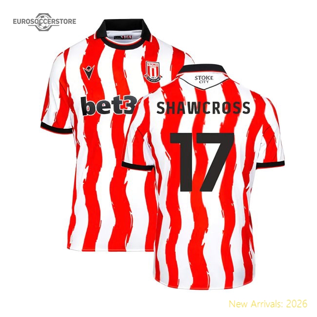 Premium 2025-2026 Stoke City Home Shirt (shawcross 17) - Premium