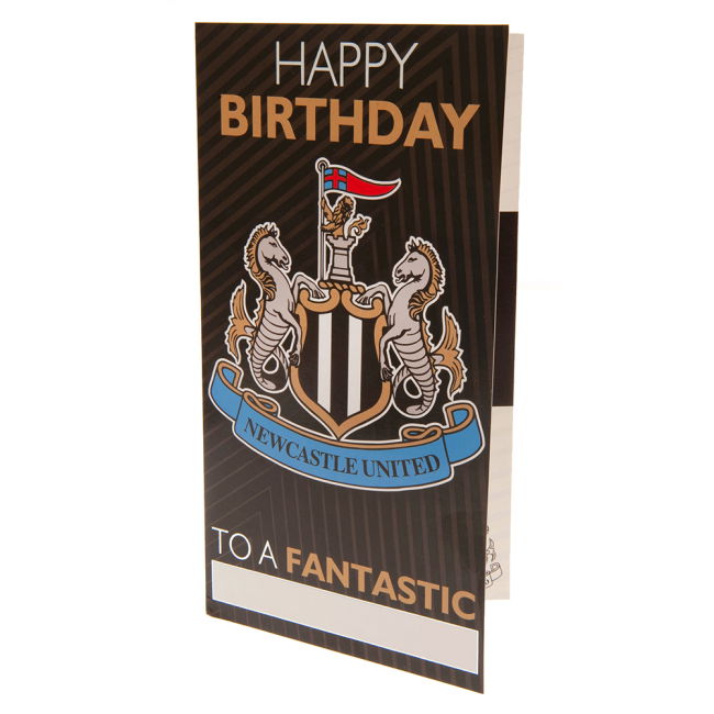 Newcastle United FC Personalised Birthday Card - game day