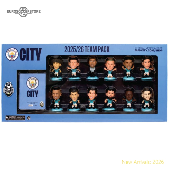 Official Manchester City Fc Soccerstarz Season 25-26 Team Pack