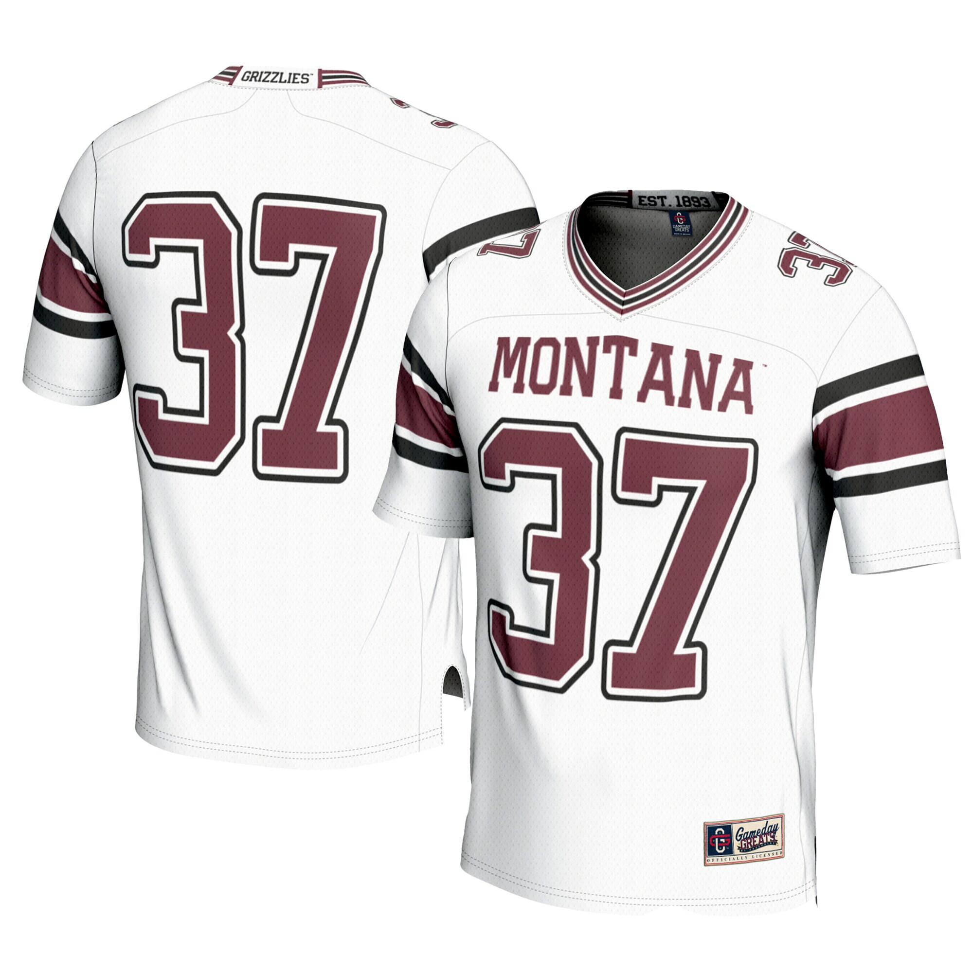[NJP] Montana Grizzlies GameDay Greats Youth Football Jersey - White