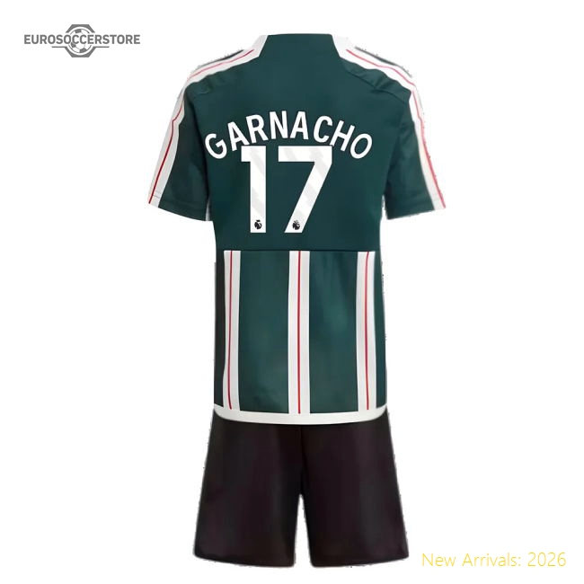 Superior 2023-2024 Man Utd Away Mini Kit (garnacho 17) - Authentic Design