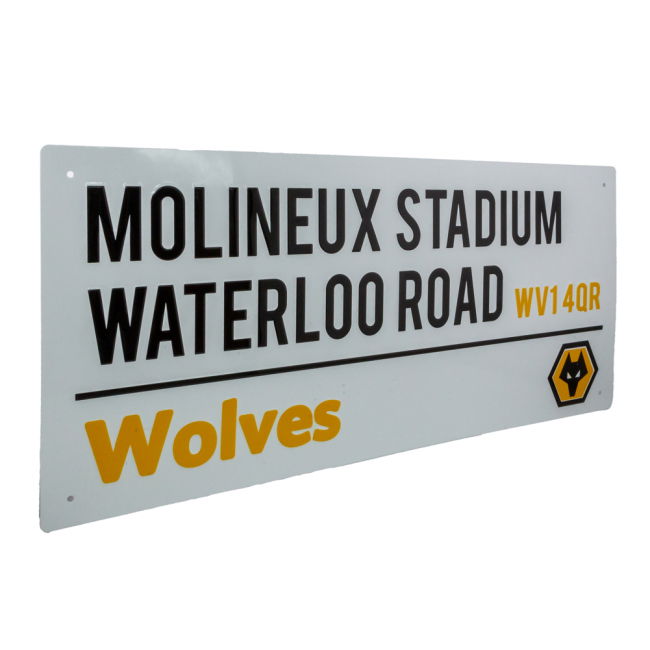 Men's Wolverhampton Wanderers FC White Street Sign