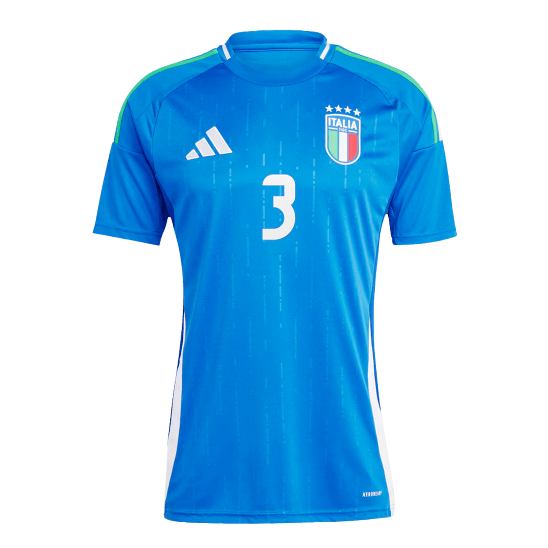 Licensed Comfort Fit UEFA Euro 2024 Italy Home Shirt DIMARCO 3