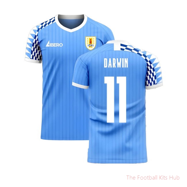 Uruguay 2025-2026 Home Concept Football Kit (Libero) (DARWIN 11)