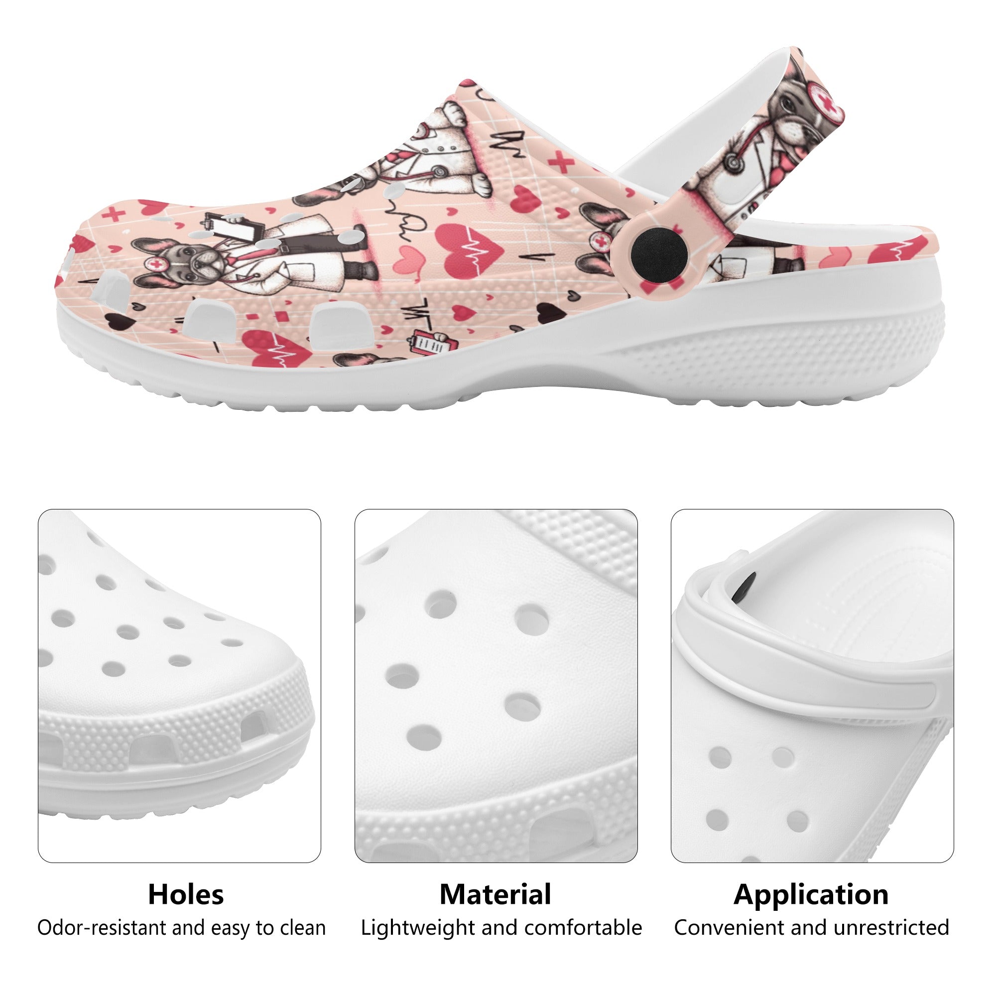 French Bulldog Roxy Unisex Clogs Cute Frenchie Essential