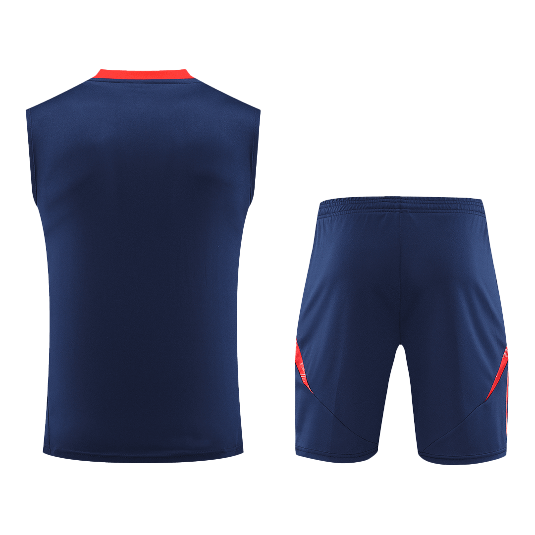 Manchester United Pre-Match Soccer Jersey Vest Kit(Jersey+Shorts) 2024