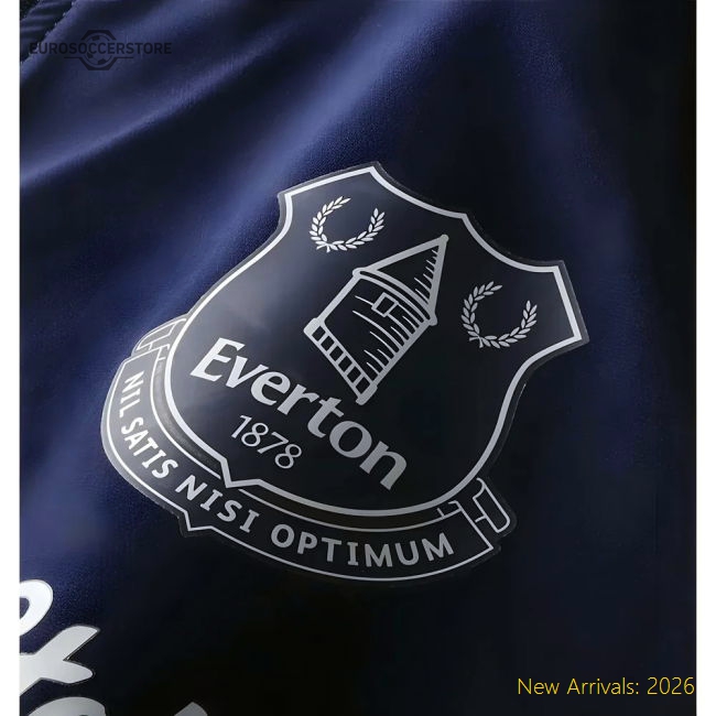 Everton 2025-2026 Pre Match Jacket (Navy) Supporter Version