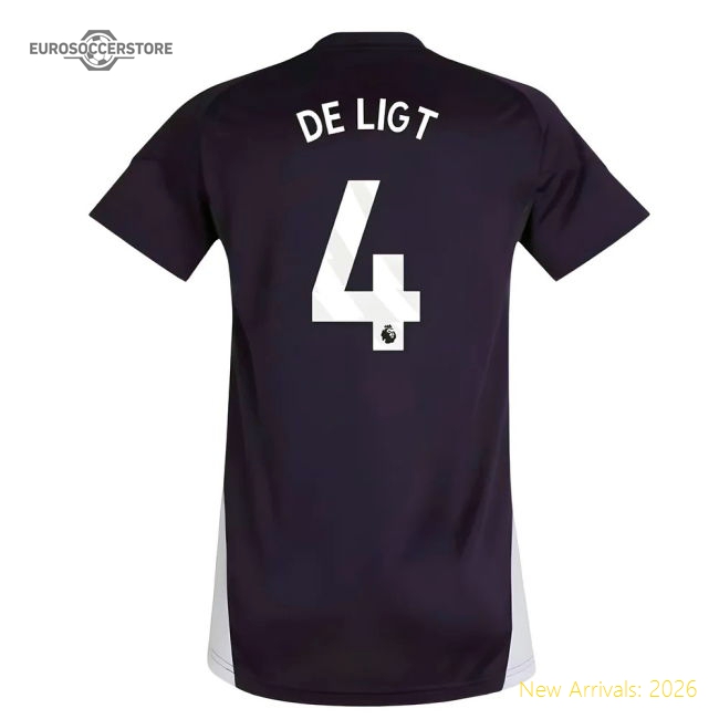 2025-2026 Man Utd Training Jersey (Aurora Plum) Womens (De Ligt 4)