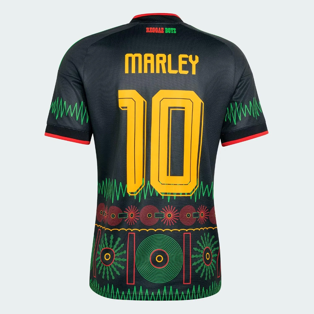 Jamaica 26 Away Marley 10 Jersey Men – Adidas Jamaica Football Shirt