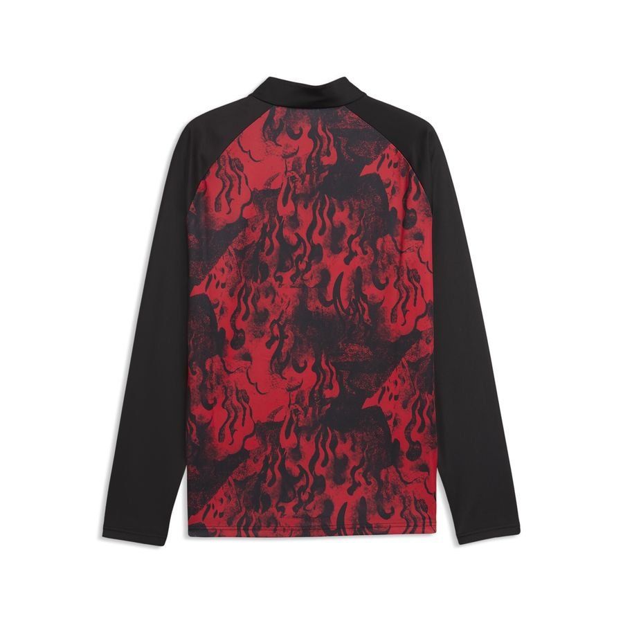 Milan Training Shirt Pre Match 1/4 Zip - For All Time Red/PUMA Black