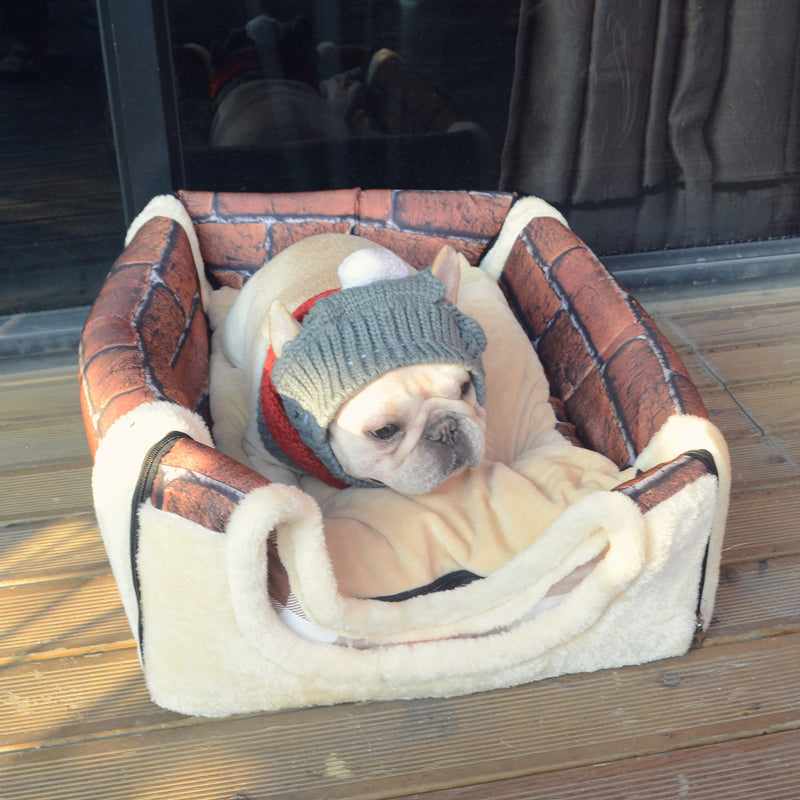 Outdoor-Adventure Winter Bed House For French Bulldog (ws311) for Out...