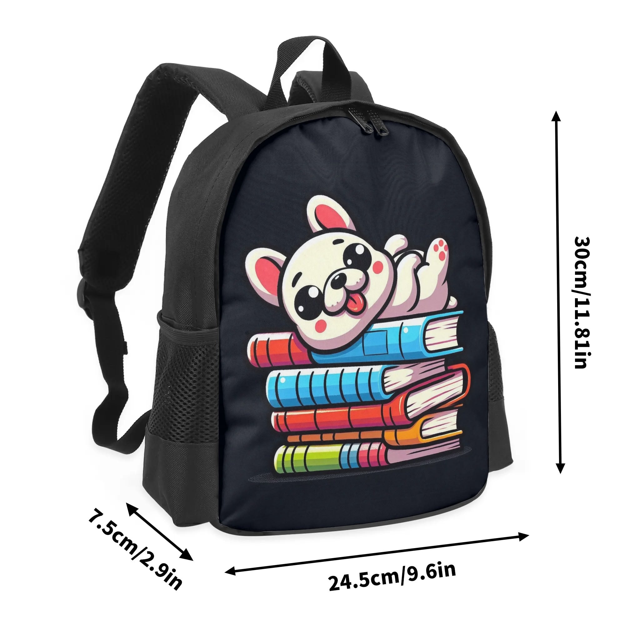 French Bulldog Duke Kids School Backpack Useful Frenchie Gear