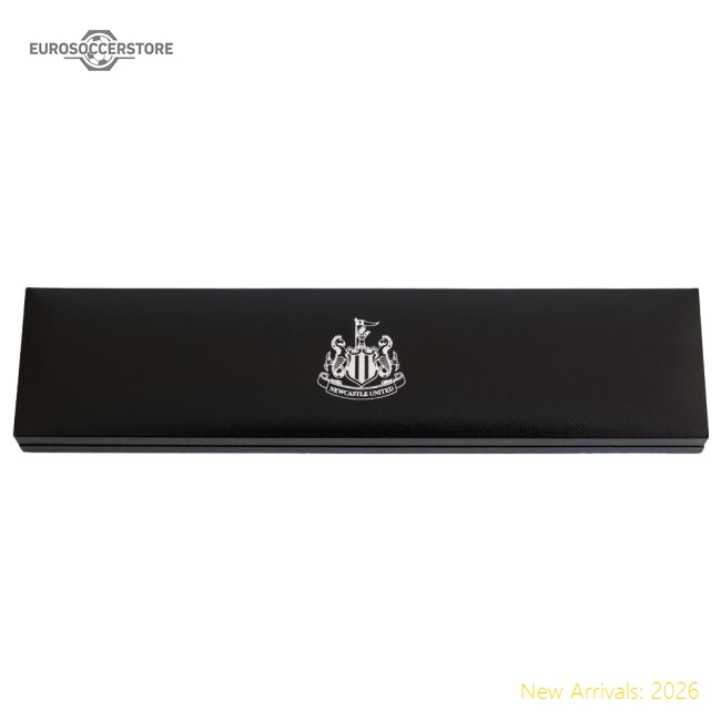 Newcastle United Fc Black Ip Leather Bracelet - Economical