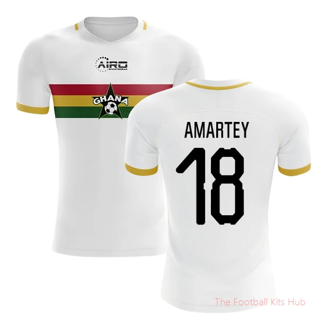 [LK] 2025/26 Ghana Away Football Shirt (Amartey 18)
