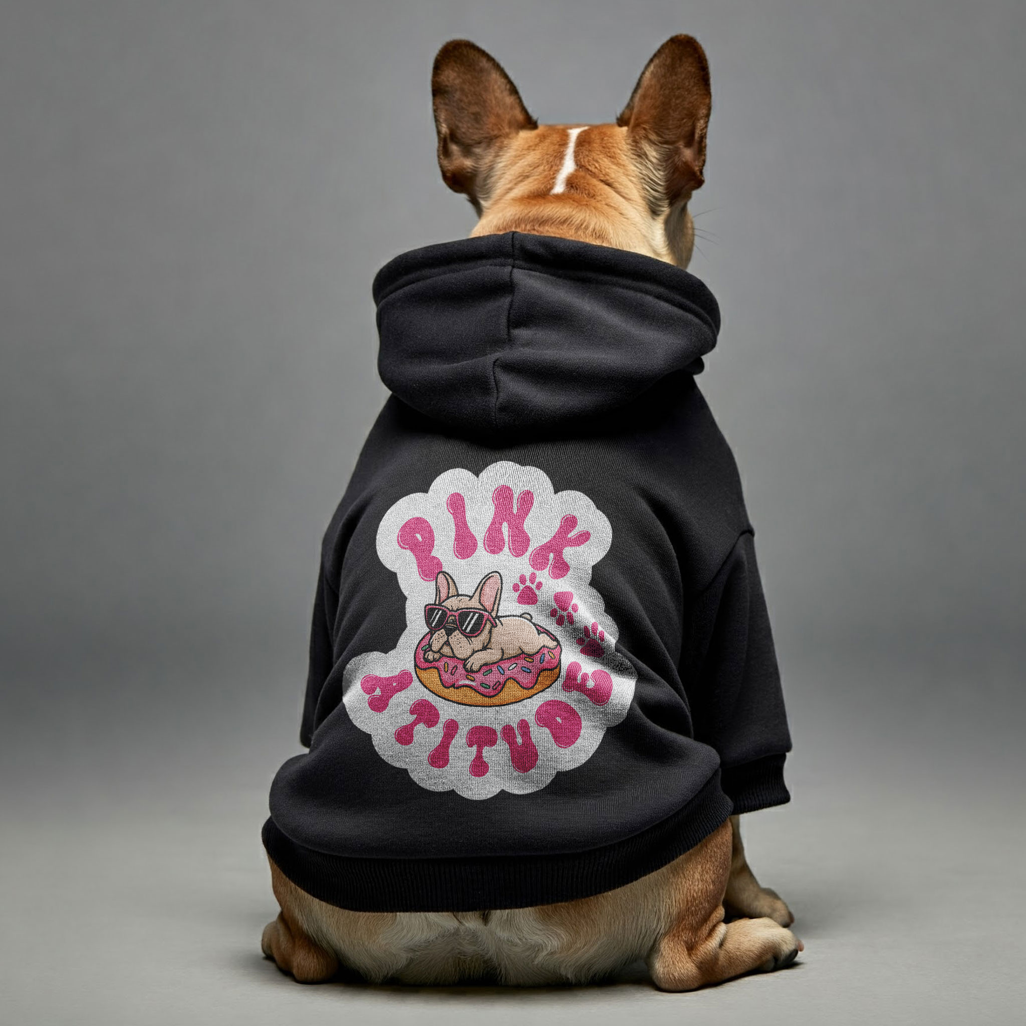 Pink Attitude - Comfy Personalized French Bulldog Hoodies With Funny Quotes – Stylish, Cozy, And Premium 100% Cotton For Dog Lovers