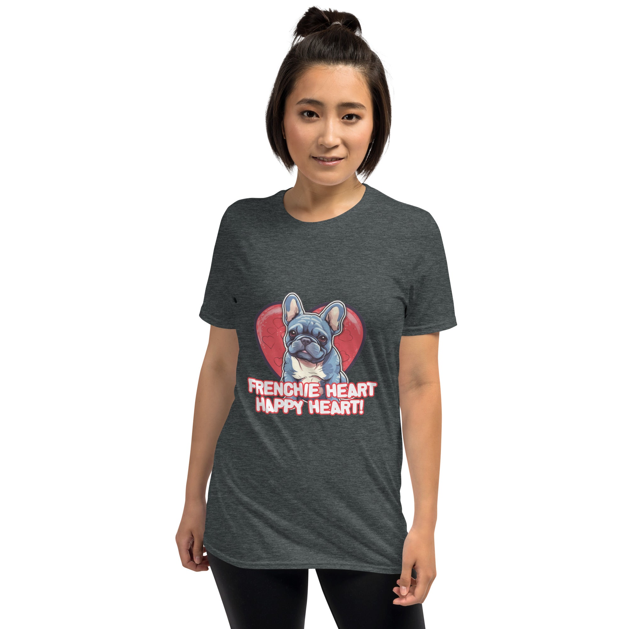 Cozy Frenchie-Fan Heartwarming Dog - Unisex T-shirt for Daily Life