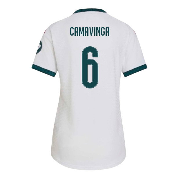 [DDJ] 2026-2027 Real Madrid Authentic Home Shirt (Womens) (Camavinga 6)