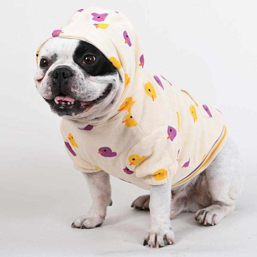 French Bulldog I Love Ducks French Bulldog Hoodie (wj06) Durable Dog Item