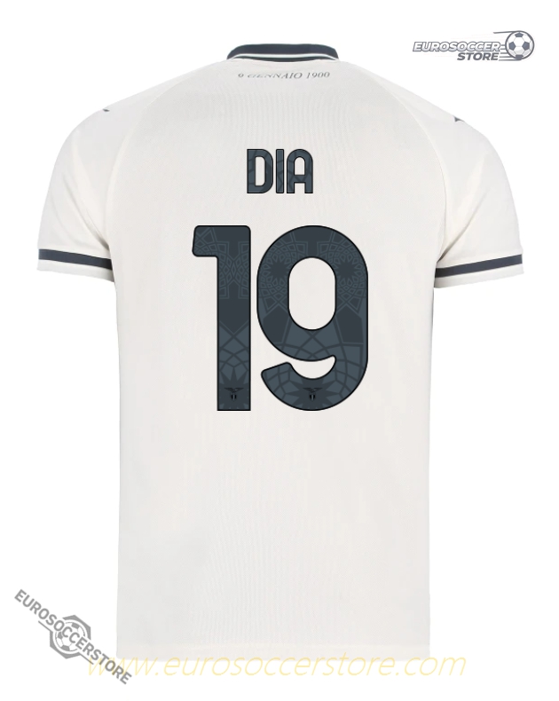 Lazio's 25-26 Season Away DIA 19 Football Jersey