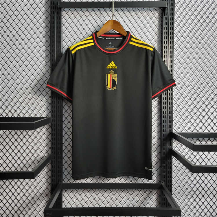 Match Quality 2022 Belgium Away Black Soccer Shirt Soccer Jersey